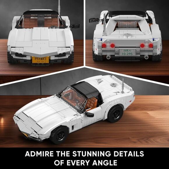 Mould King 10198 Sports Car Model Building Kit 1347 PCS Vintage Blocks Set Adult - Picture 4 of 4